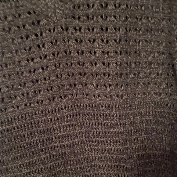 DKNY Dark Grey Knit V-Neck Sweater - Picture 3 of 9